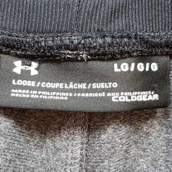 Under Armour UA Sweatpants Joggers Men's Size Large L Gray Loose Coldgear - Picture 9 of 10